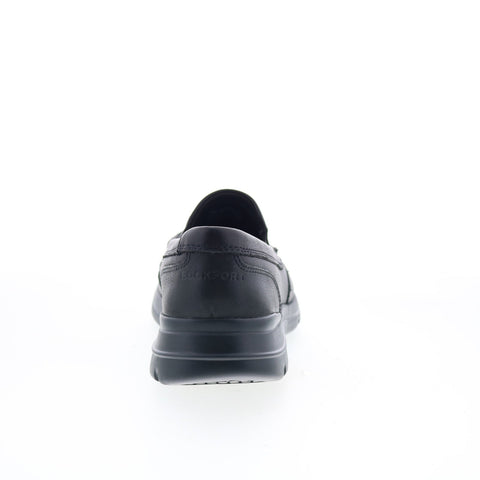 Rockport Junction Point Mens Black Wide Casual Loafers & Slip Ons Shoes