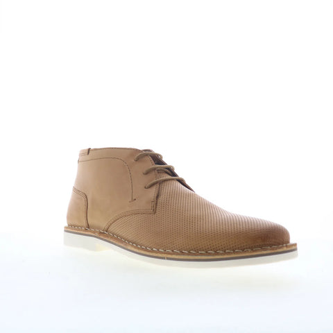 Steve Madden Hachet Mens Brown Leather Lace Up Chukkas Boots