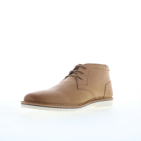 Steve Madden Hachet Mens Brown Leather Lace Up Chukkas Boots