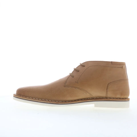 Steve Madden Hachet Mens Brown Leather Lace Up Chukkas Boots