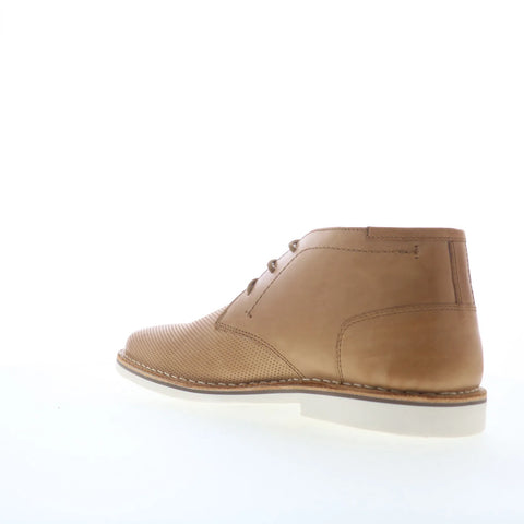 Steve Madden Hachet Mens Brown Leather Lace Up Chukkas Boots