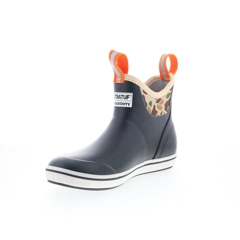 Xtratuf Ankle Deck Boot 6" Waterproof HADB0CAM Mens Black Fishing Boots