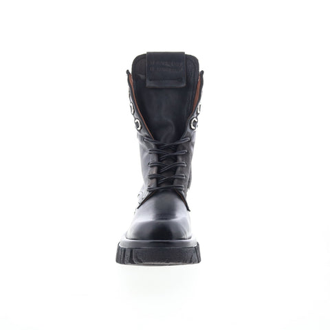 A.S. 98 Haider Womens Black Leather Zipper Casual Dress Boots