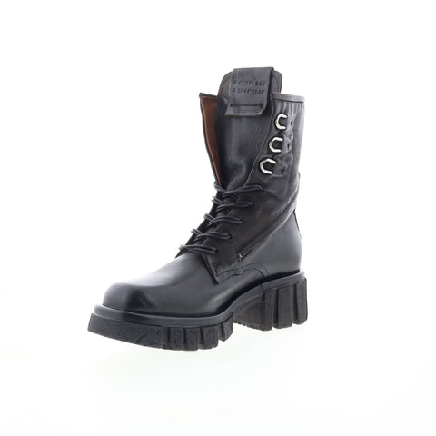 A.S. 98 Haider Womens Black Leather Zipper Casual Dress Boots