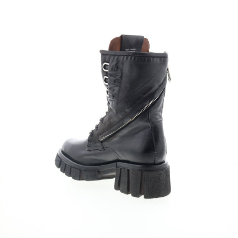 A.S. 98 Haider Womens Black Leather Zipper Casual Dress Boots