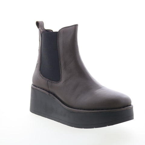 Fly London Hama HAMA238FLY-004 Womens Brown Leather Slip On Chelsea Boots