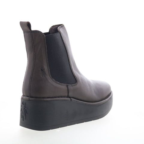 Fly London Hama HAMA238FLY-004 Womens Brown Leather Slip On Chelsea Boots