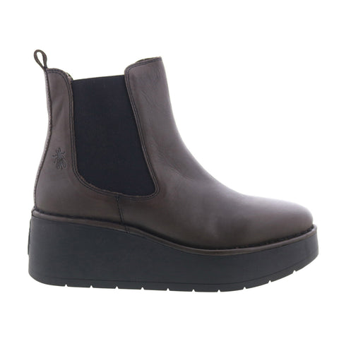 Fly London Hama HAMA238FLY-004 Womens Brown Leather Slip On Chelsea Boots