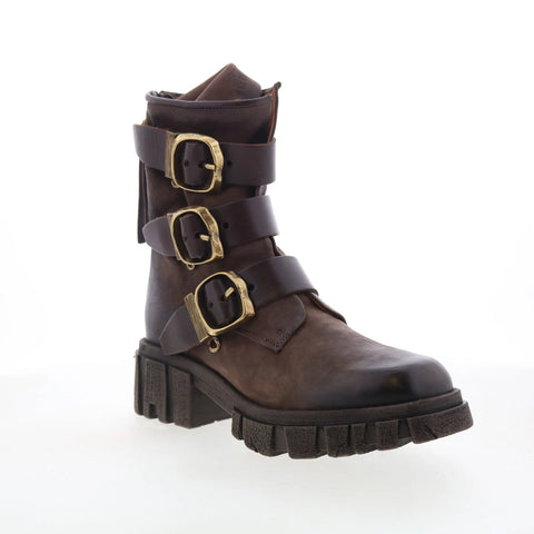A.S. 98 Hamish Womens Brown Leather Zipper Casual Dress Boots