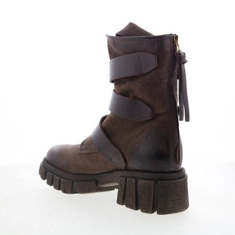 A.S. 98 Hamish Womens Brown Leather Zipper Casual Dress Boots