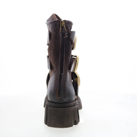 A.S. 98 Hamish Womens Brown Leather Zipper Casual Dress Boots