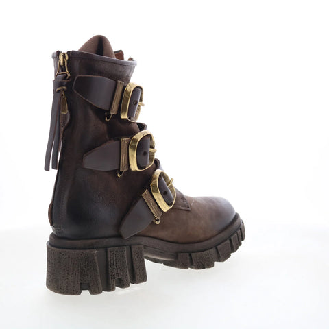 A.S. 98 Hamish Womens Brown Leather Zipper Casual Dress Boots