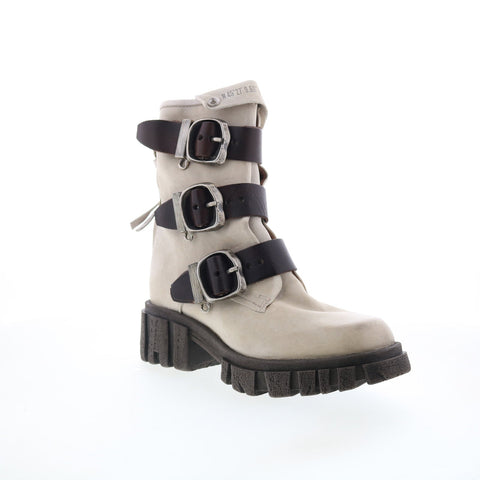 A.S. 98 Hamish Womens Gray Leather Zipper Casual Dress Boots