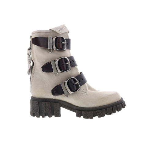 A.S. 98 Hamish Womens Gray Leather Zipper Casual Dress Boots