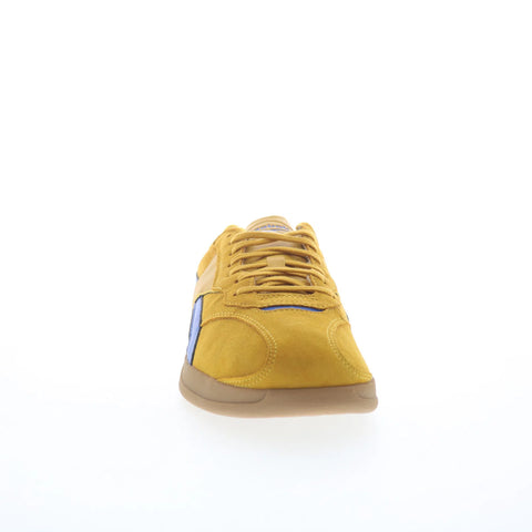 Reebok Hammer Street Mens Gold Suede Lace Up Lifestyle Sneakers Shoes