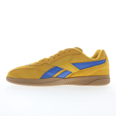 Reebok Hammer Street Mens Gold Suede Lace Up Lifestyle Sneakers Shoes