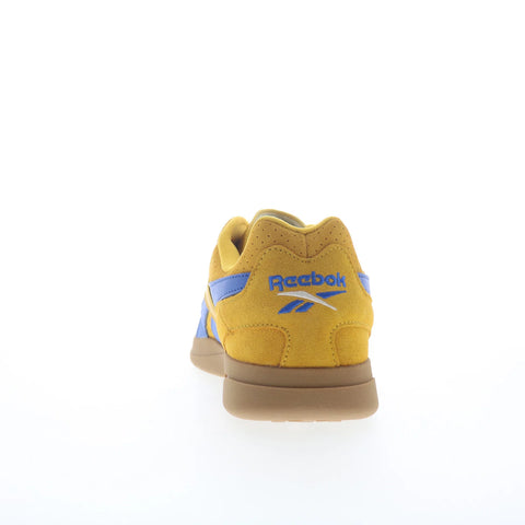 Reebok Hammer Street Mens Gold Suede Lace Up Lifestyle Sneakers Shoes