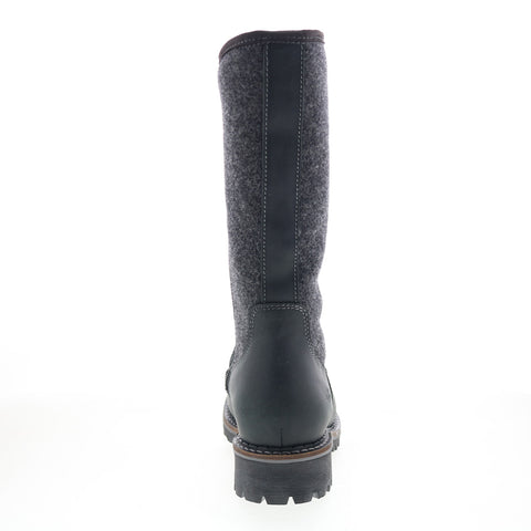 Bos. & Co. Hanah Womens Black Leather Zipper Casual Dress Boots