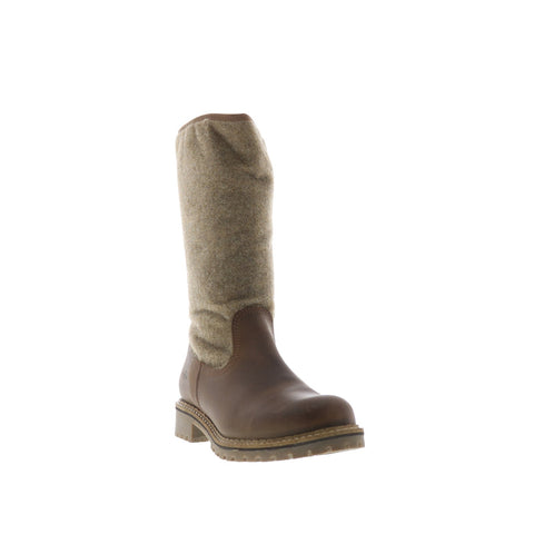 Bos. & Co. Hanah Womens Brown Leather Zipper Casual Dress Boots