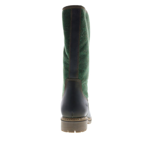 Bos. & Co. Hanah Womens Green Leather Zipper Casual Dress Boots