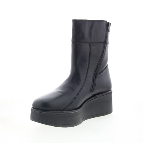 Fly London Hann HANN248FLY-000 Womens Black Leather Casual Dress Boots
