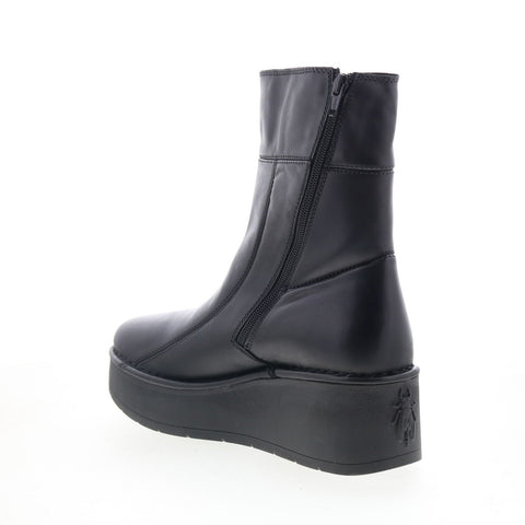 Fly London Hann HANN248FLY-000 Womens Black Leather Casual Dress Boots