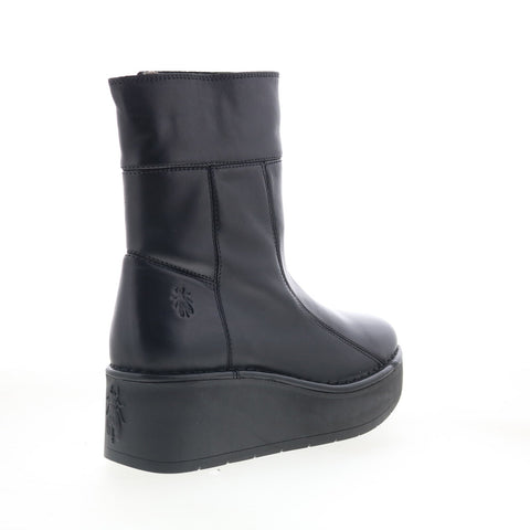 Fly London Hann HANN248FLY-000 Womens Black Leather Casual Dress Boots