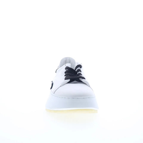 A.S. 98 Hannie Womens White Leather Lace Up Lifestyle Sneakers Shoes