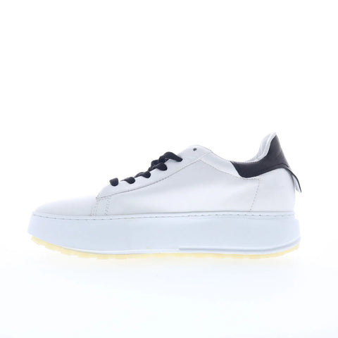 A.S. 98 Hannie Womens White Leather Lace Up Lifestyle Sneakers Shoes
