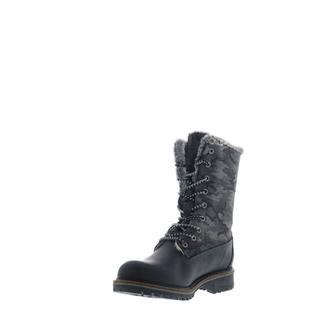 Bos. & Co. Hanz Womens Black Suede Lace Up Casual Dress Boots