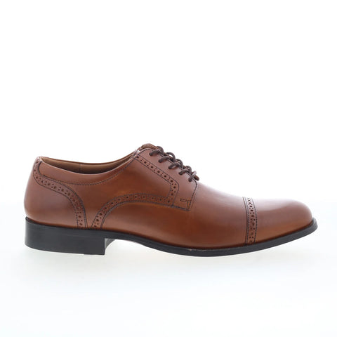 Johnston & Murphy Harmon 59-10676 Mens Brown Oxfords & Lace Ups Cap Toe Shoes