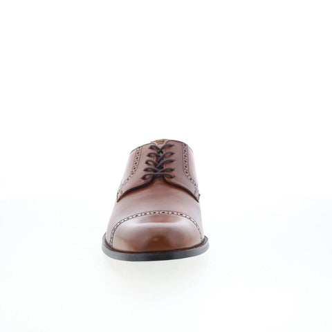 Johnston & Murphy Harmon 59-10676 Mens Brown Oxfords & Lace Ups Cap Toe Shoes