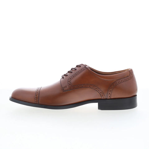 Johnston & Murphy Harmon 59-10676 Mens Brown Oxfords & Lace Ups Cap Toe Shoes