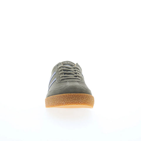 Gola Harrier Suede CMA192 Mens Green Suede Lifestyle Sneakers Shoes