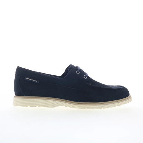 Rockport Hartley RMHARTLEY Mens Blue Wide Loafers & Slip Ons Boat Shoes