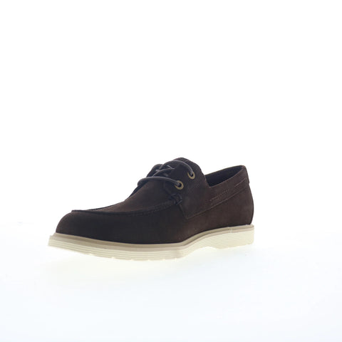 Rockport Hartley RMHARTLEY Mens Brown Wide Loafers & Slip Ons Boat Shoes