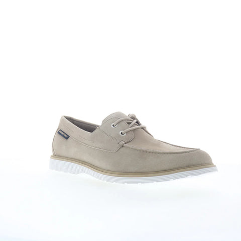 Rockport Hartley RMHARTLEY Mens Gray Wide Suede Loafers & Slip Ons Boat Shoes