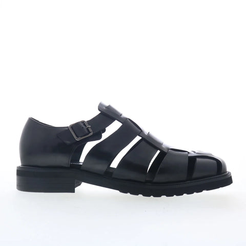 Steve Madden Havana HAVA01M1 Mens Black Leather Sport Sandals Shoes