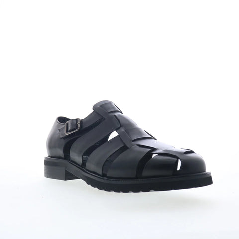 Steve Madden Havana HAVA01M1 Mens Black Leather Sport Sandals Shoes