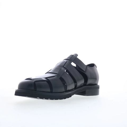 Steve Madden Havana HAVA01M1 Mens Black Leather Sport Sandals Shoes