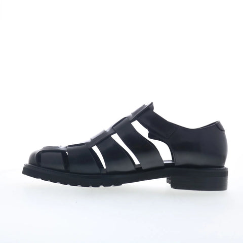Steve Madden Havana HAVA01M1 Mens Black Leather Sport Sandals Shoes