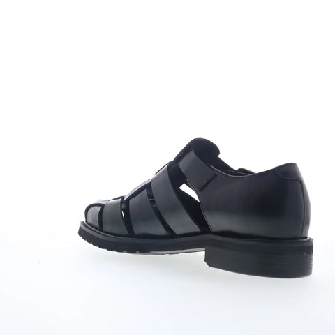 Steve Madden Havana HAVA01M1 Mens Black Leather Sport Sandals Shoes
