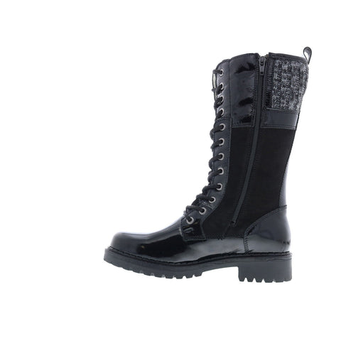 Bos. & Co. Haven Womens Black Leather Lace Up Casual Dress Boots