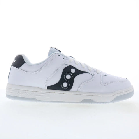 Saucony Hawk S70851-2 Mens White Leather Lace Up Lifestyle Sneakers Shoes