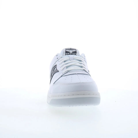 Saucony Hawk S70851-2 Mens White Leather Lace Up Lifestyle Sneakers Shoes