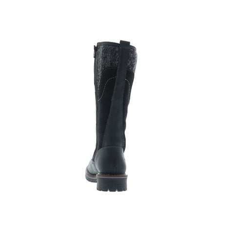 Bos. & Co. Hayday Womens Black Leather Lace Up Casual Dress Boots