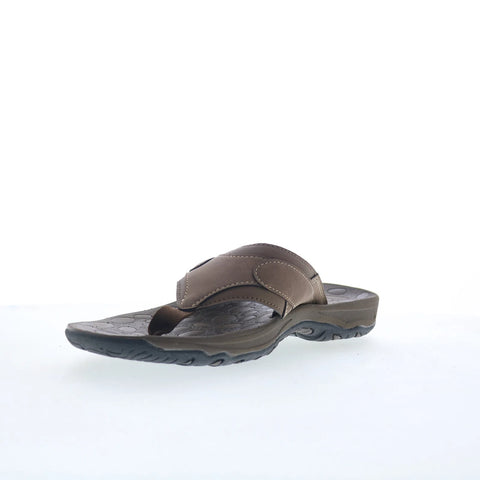 Rockport Hayes Thong Mens Brown Synthetic Slip On Flip-Flops Sandals Shoes