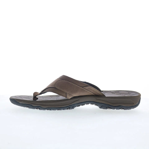 Rockport Hayes Thong Mens Brown Synthetic Slip On Flip-Flops Sandals Shoes