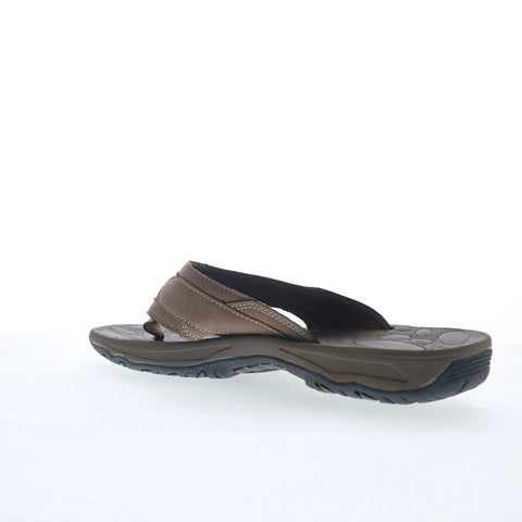 Rockport Hayes Thong Mens Brown Synthetic Slip On Flip-Flops Sandals Shoes