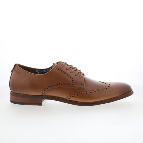 Johnston & Murphy Haywood Mens Brown Oxfords Wingtip & Brogue Shoes